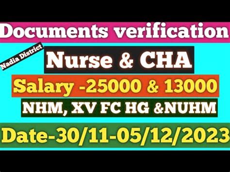 Wb Health Recruitment Documents Verification Nurse Cha