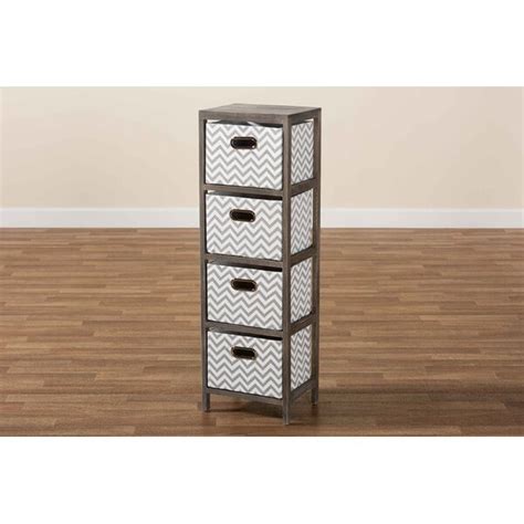 Rebrilliant Branco 4 Drawer Storage Chest Wayfair