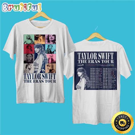 Taylor Swift The Eras Tour 2023 List Tour White T Shirt