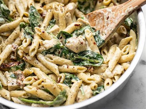 One Pot Creamy Pesto Chicken Pasta Recipe Budget Bytes