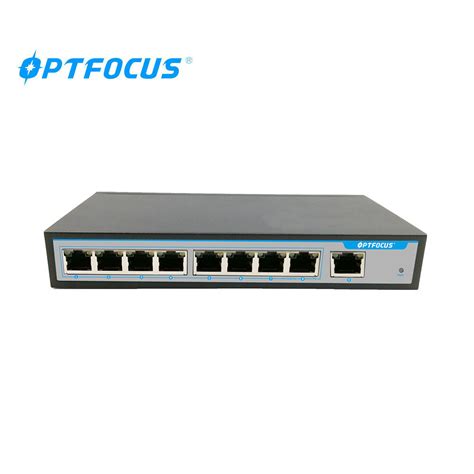 Outdoor Waterproof Gigabit Ethernet Poe Switch 8 Port Poe Switch With Fiber For Video