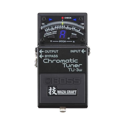 Pedal Afinador Cromático Boss TU 3W Wazacraft Chromatic Tuner Alteisa