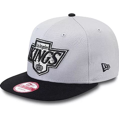 New Era Flat Brim 9fifty Cotton Block Los Angeles Kings Nhl Grey