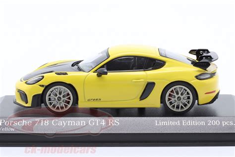 Minichamps Porsche Cayman Gt Rs Jaune Jantes En