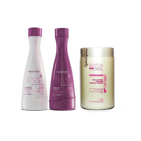 Kit Escova Progressiva Express Liss X L Botox Capilar Delicat Mask