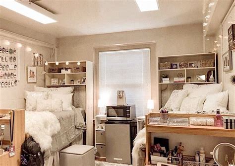 Pin By Madison Hedges On College Luxury Dorm Room White Dorm Room