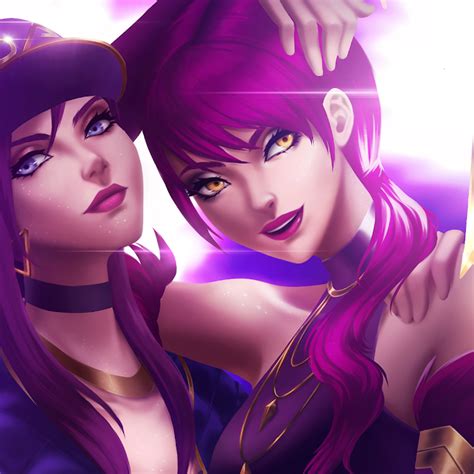 2932x2932 Kda Akali And Evelynn Fan Art Ipad Pro Retina Display Hd 4k