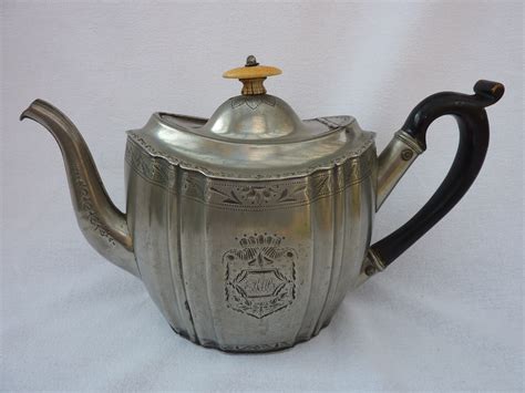 Britannia Metal Teapot Antique Metalware Society