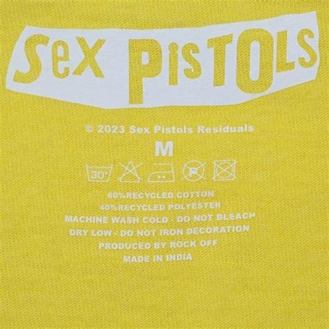 Sex Pistols Never Mind The Bollocks T Yellow Spt