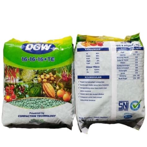 Jual Pupuk NPK DGW 16 16 16 TE Kemasan 1 Kg Shopee Indonesia