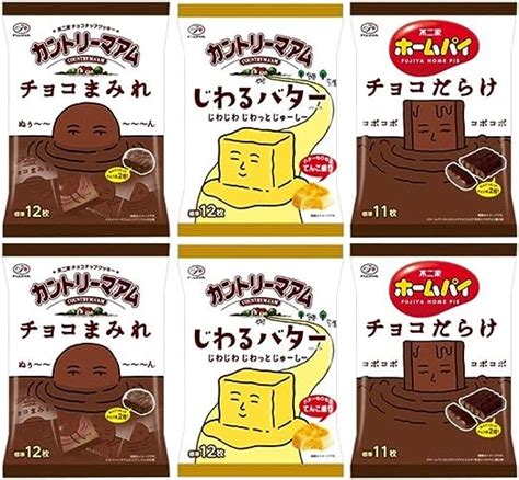 Jp 【jp限定】不二家 カントリーマアム チョコまみれ ミドルパック 122g ＆ じわるバター