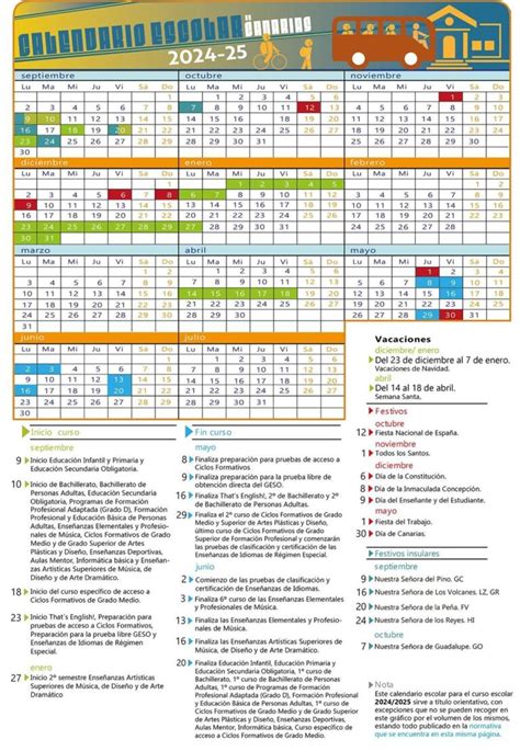 Calendario Escolar Canarias Fechas Clave Y D As Festivos