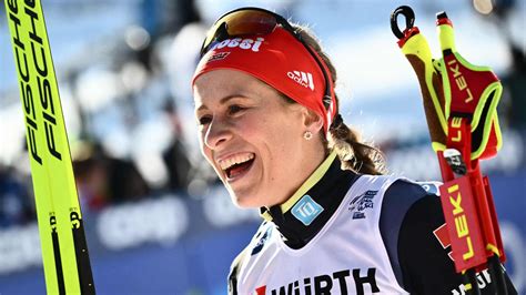 Langlauf bei der Tour de Ski Einfach glücklich Katharina Hennig