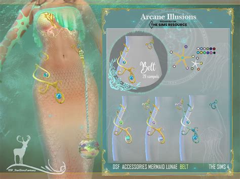 The Sims Resource Arcane Illusions Accessories Mermaid Lunae