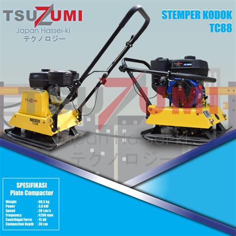 Jual Mesin Pemadat Aspal Stamper Kodok Tc Engine Tsuzumi Tx