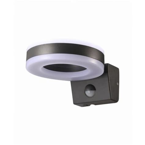 Mitea Lighting M272 92B S 20W IP65 LED Crna Zidna Lampa Sa IR Senzorom