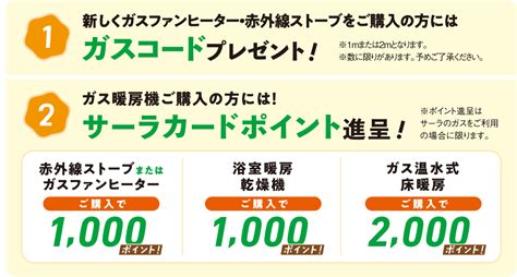 ガス暖房セール実施中！ サーラeandl東三河株式会社