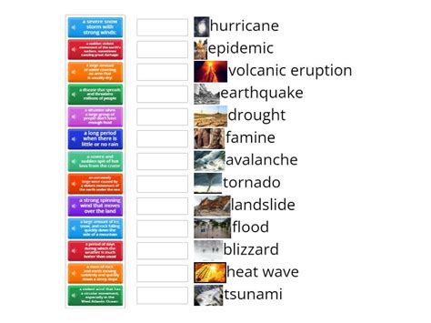 Natural Disasters Match Up