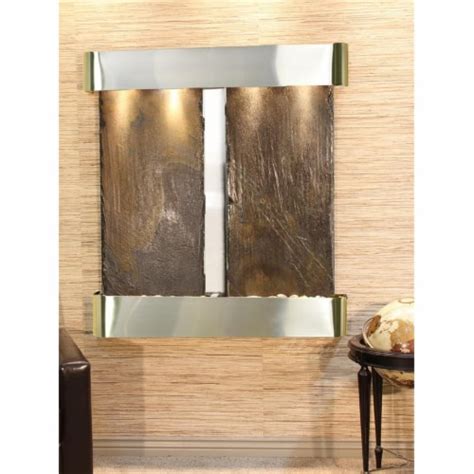 Adagio AFR2004 Aspen Falls Round Wall Fountain Stainless Steel Multi