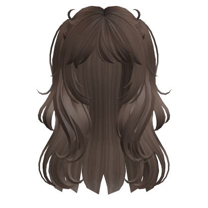 Wavy Half Up Half Down Pigtails Brown Roblox Item Rolimon S