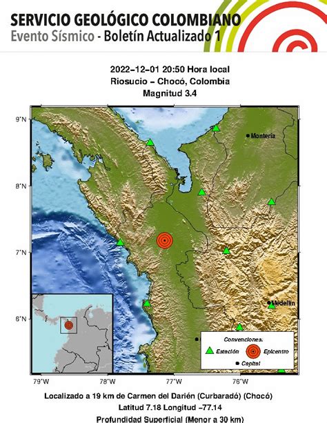 Servicio Geológico on Twitter SismosColombiaSGC Evento Sísmico