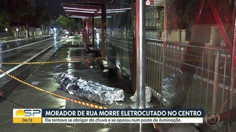 V Deo Morador De Rua Tenta Se Abrigar Da Chuva E Morre Eletrocutado