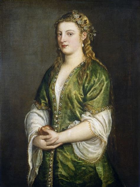 Portrait Of A Lady Titian Tiziano Vecellio