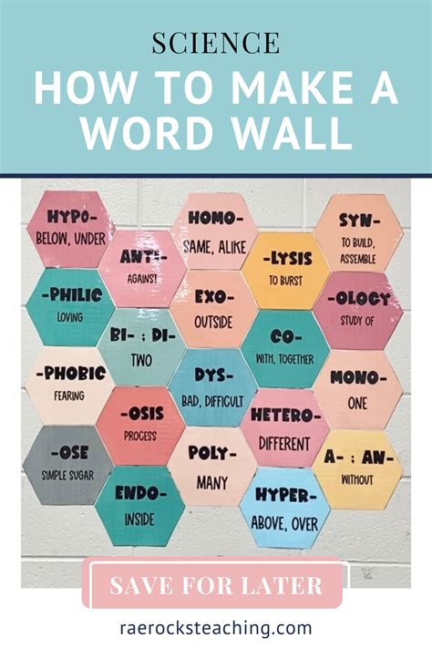 How To Make Beautiful Words On Walls In Your Science Classroom Easily