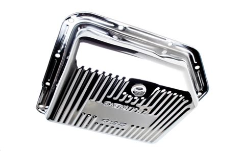 Trans Dapt 9122 Finned Chrome Transmission Pan 1964 72 Ch