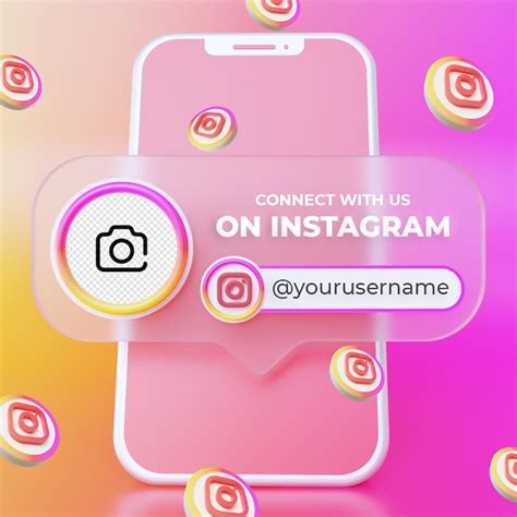 Folgen Sie Uns Auf Instagram Social Media Square Banner Vorlage