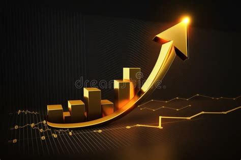 3d Graph Showing Rise In Profits With Arrow Growing Graph Business Chart Upward Trend Growth