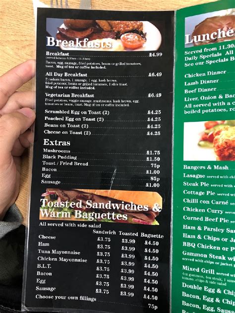 Menu At Sams Cafe And Takeaway Swansea