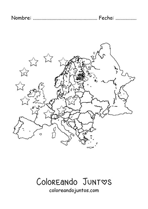 Mapa Del Continente Europeo Sin Nombres Coloreando Juntos The Hot Sex