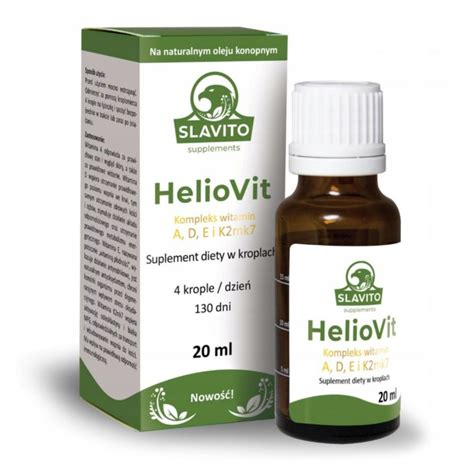 HelioVit Witamina ADEK SLAVITO Krople CZERNIAK D3 ERLI Pl