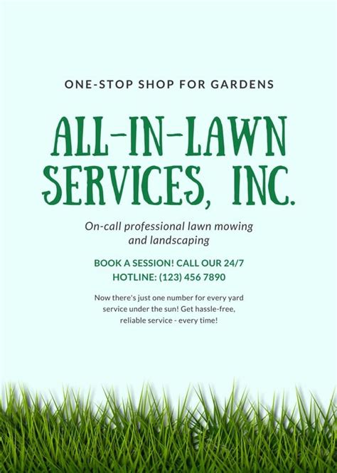 Free Printable Customizable Landscaping Flyer Templates Canva