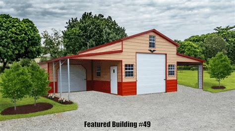 Vertical Roof Metal Barns X X Mid America Steel Buildings