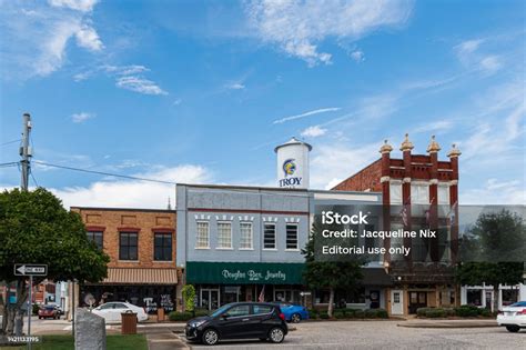 Historic Downtown Troy Al Stock Photo Download Image Now Alabama