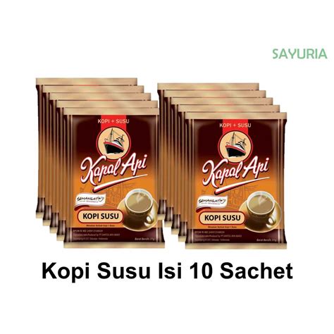 Jual Kapal Api Susu Isi Sachet Renceng Shopee Indonesia