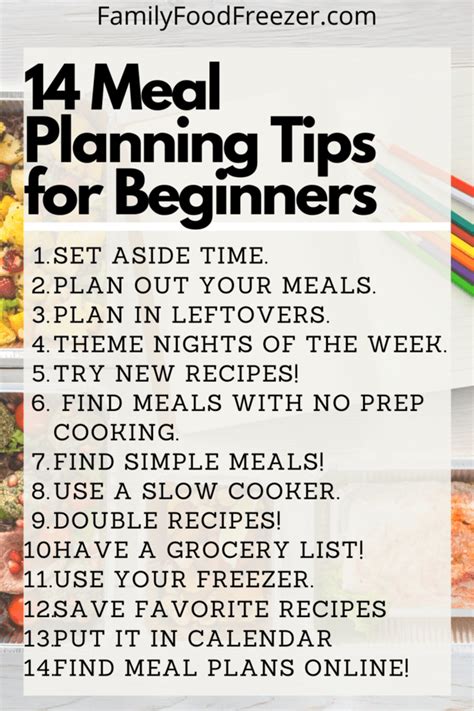 14 Simple Meal Planning Tips For Beginners How To Meal Plan Easy