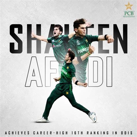 Shaheen Achieves Career High Odi Ranking Press Release Pcb