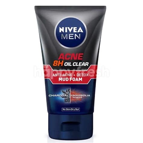 Beli Nivea Men Acne 8h Oil Clear Mud Foam 100g Dari Village Grocer Happyfresh