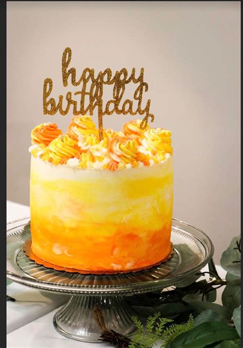 Yellow and Orange Ombré Cake