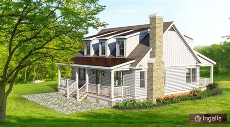 Small House Plan With Loft And Porches 1800 SF House Plan With Loft