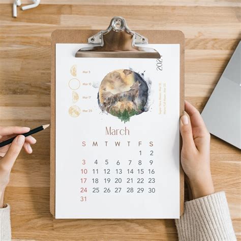 Mondkalender Mondkalender Pdf Kalender Tischkalender