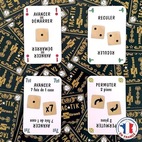 Jeu de Cartes TACTIK Conçu et Fabriqué en France Paquet de 49 Cartes