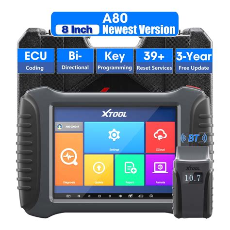 XTOOL A80 Automotive Diagnostic Scan Tool Bi Directional Bluetooth