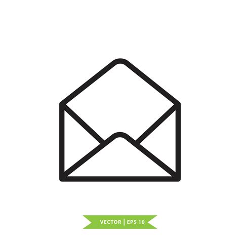 Envelope icon vector logo design flat style 8547691 Vector Art at Vecteezy