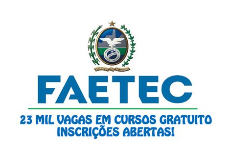 Faetec Abre Mais De Mil Vagas Em Cursos Gratuitos De Qualifica O