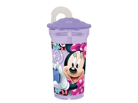 Bicchiere Con Cannuccia E Coperchio Minnie Style 35 Cl DISNEY