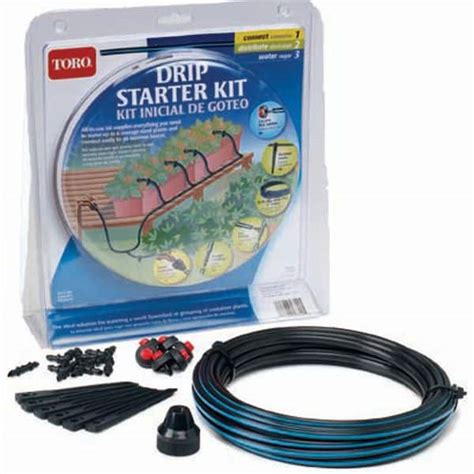 Toro Blue Stripe Drip Starter Kit The Home Depot